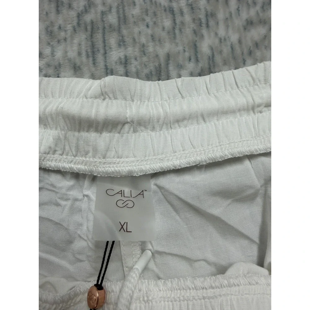 CALIA by Carrie Underwood Womens XL Pure White Swim Tie Front‎ Short Coverup NWT